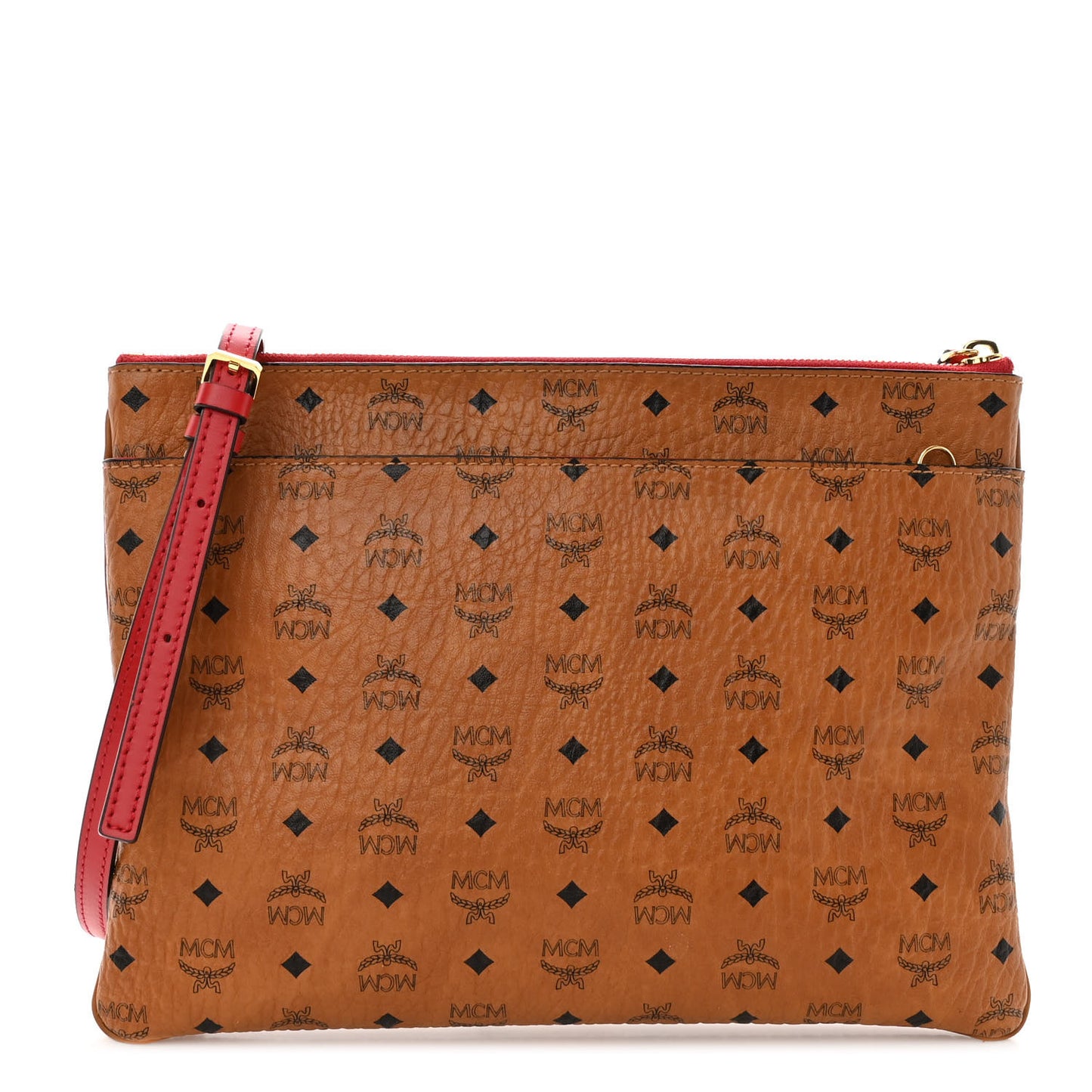 Visetos Original Medium Pouch Cognac Red