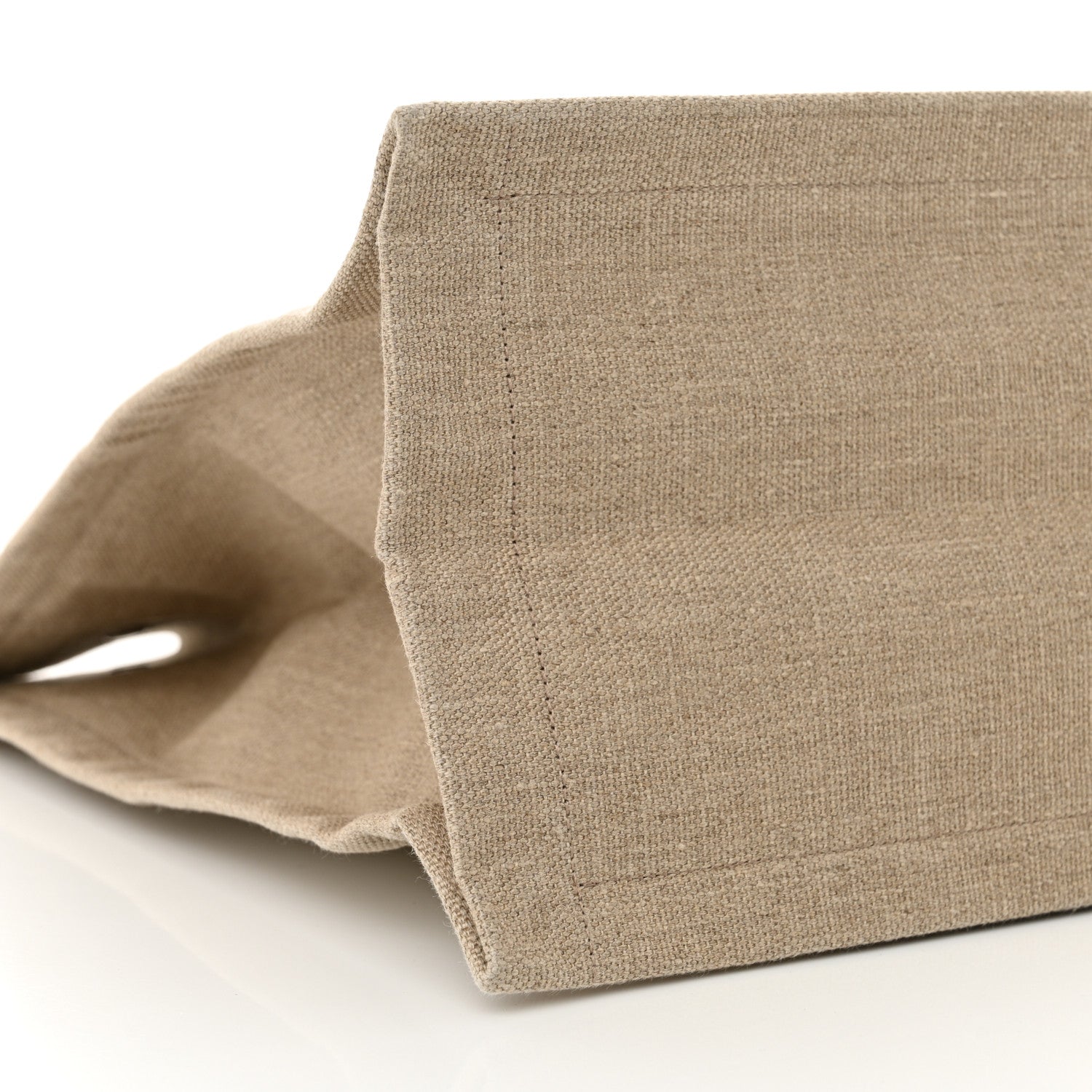 Saint Laurent Linen Calfskin Rive Gauche Tote Optic White 9 of 12