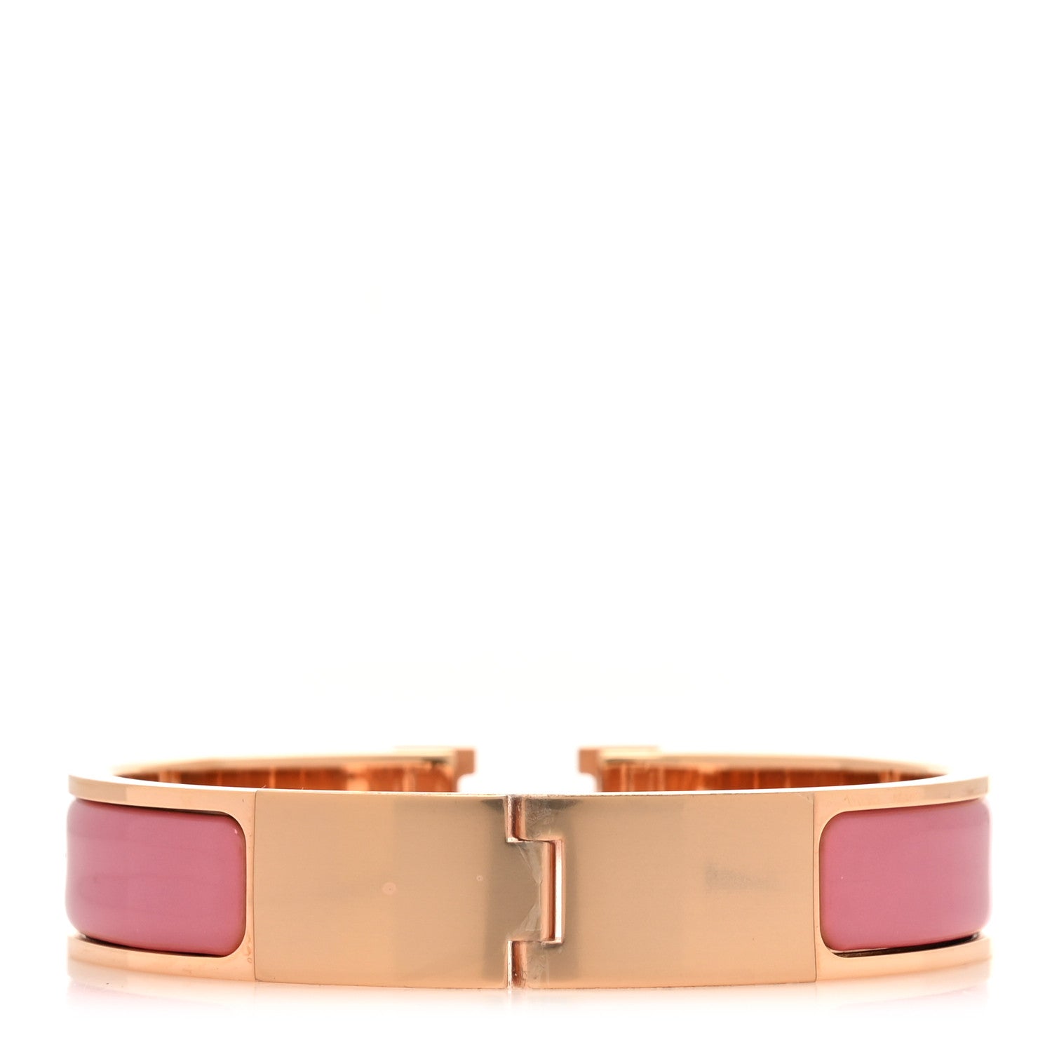 Hermes Enamel Narrow Clic Clac H Bracelet PM Rose Patch 3 of 6