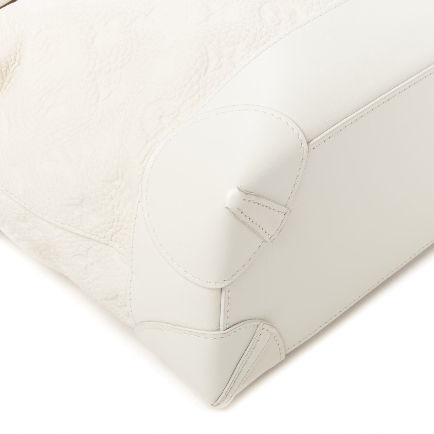Louis Vuitton Taurillon Monogram Steamer PM White 6 of 9