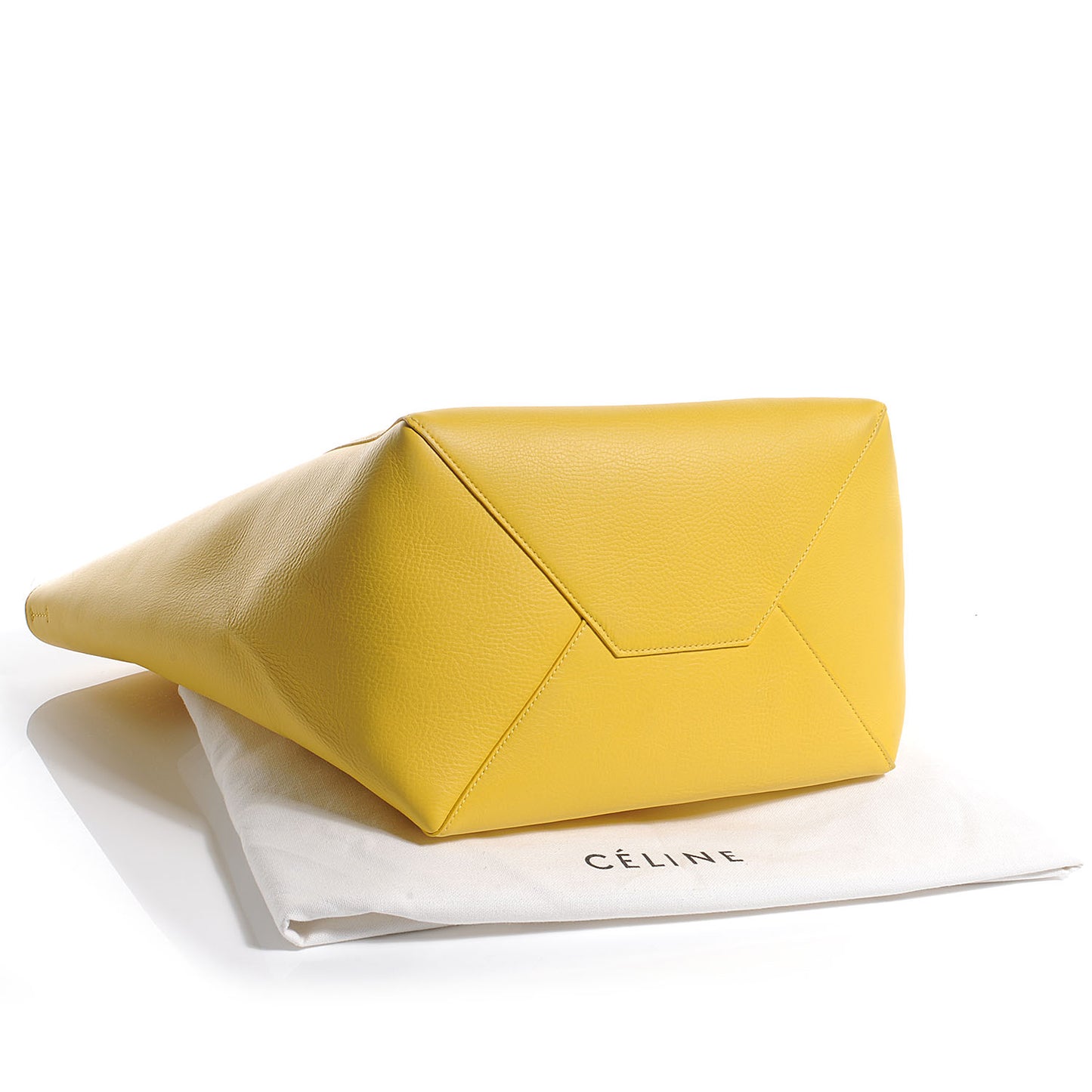 Calfskin Medium Horizontal Cabas Phantom Sun Yellow