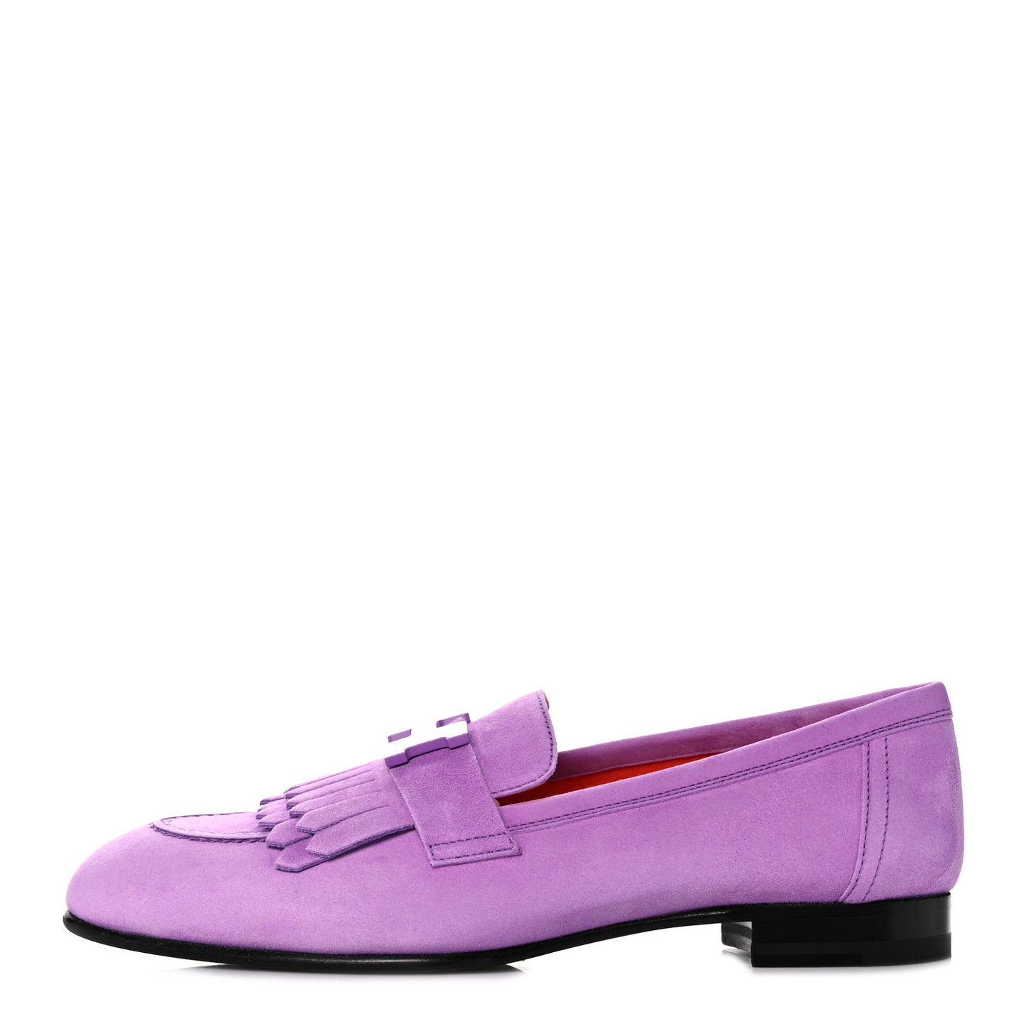 Suede Goatskin Womens Royal Loafers 36 Violet Parme