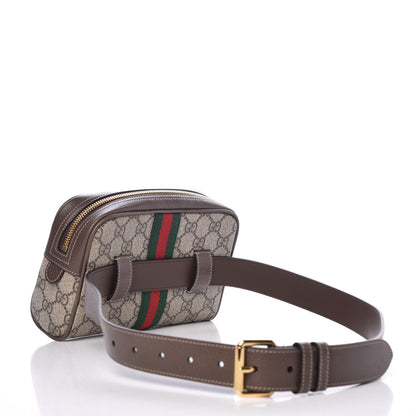 Gucci GG Supreme Monogram Web Small Ophidia Belt Bag 85 34 Dark Brown 3 of 7