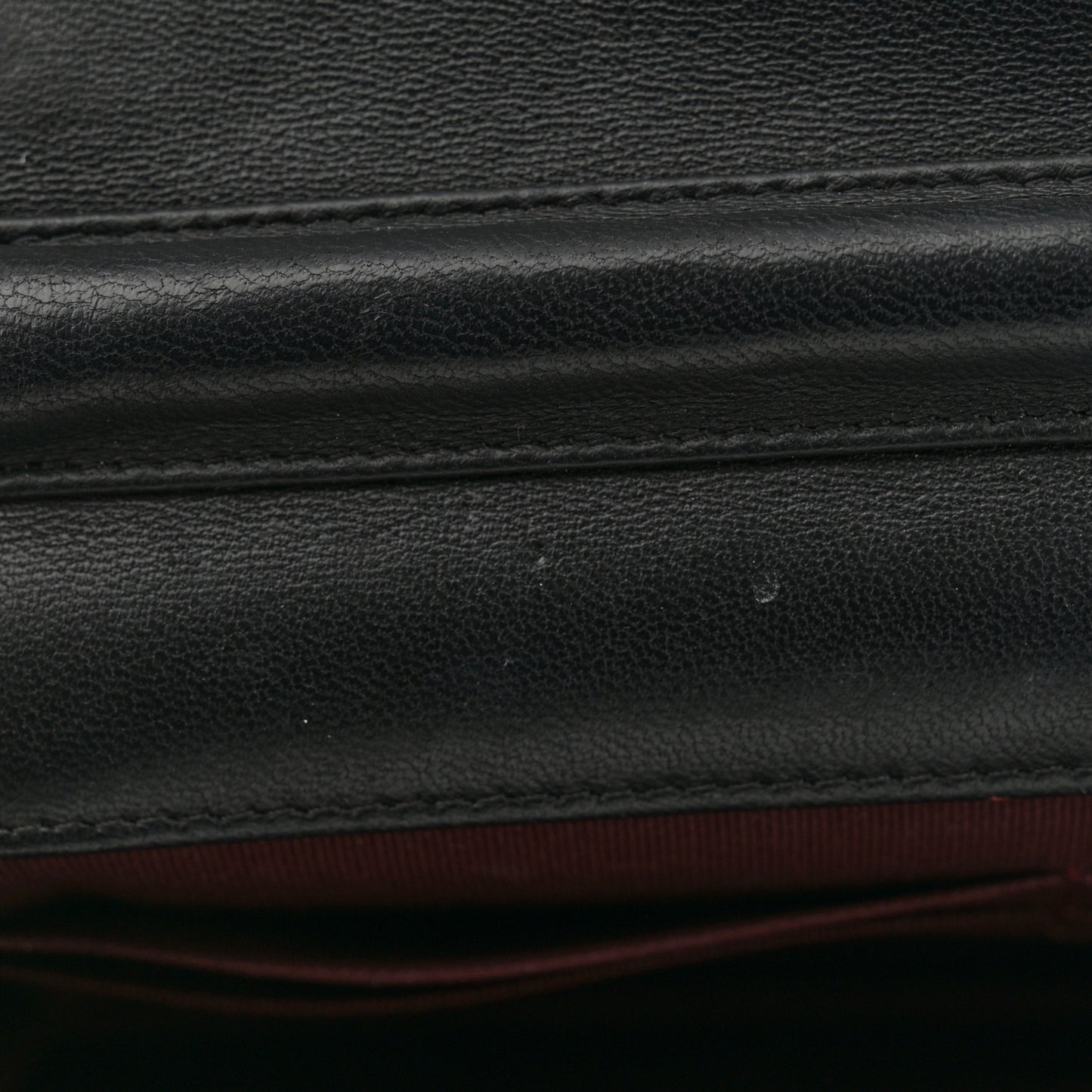 Lambskin Quilted Wallet On Chain WOC Black