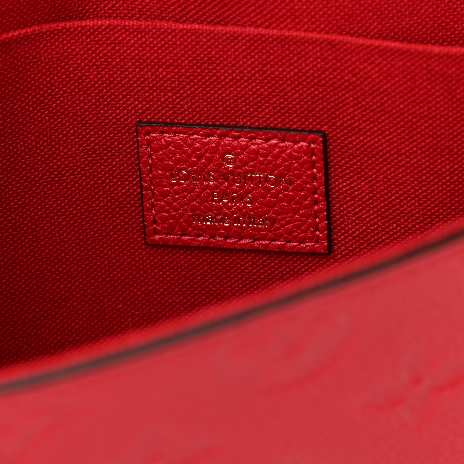 Louis Vuitton Empreinte Pochette Felicie Chain Wallet Scarlet 7 of 11