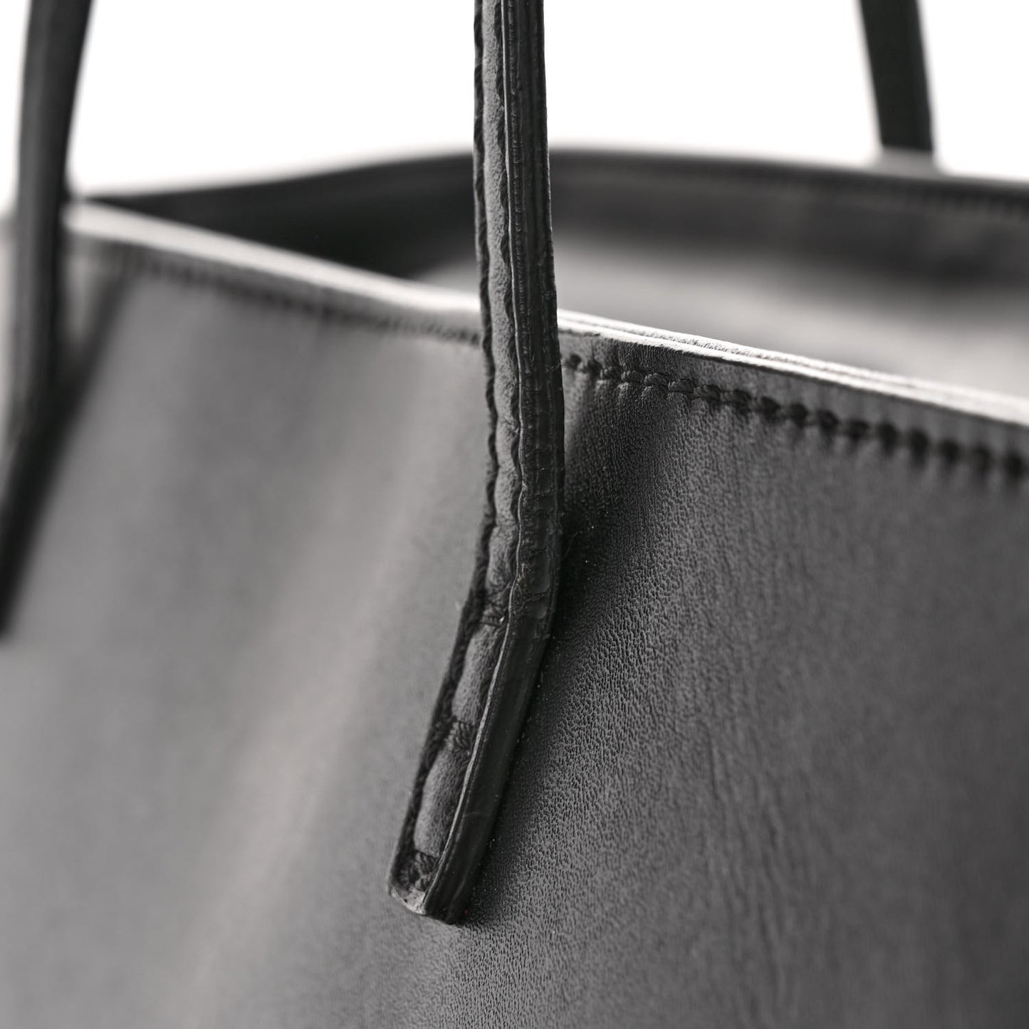 Vitello Liberty Lucido Metal Monster Eyes Medium Roll Tote Black