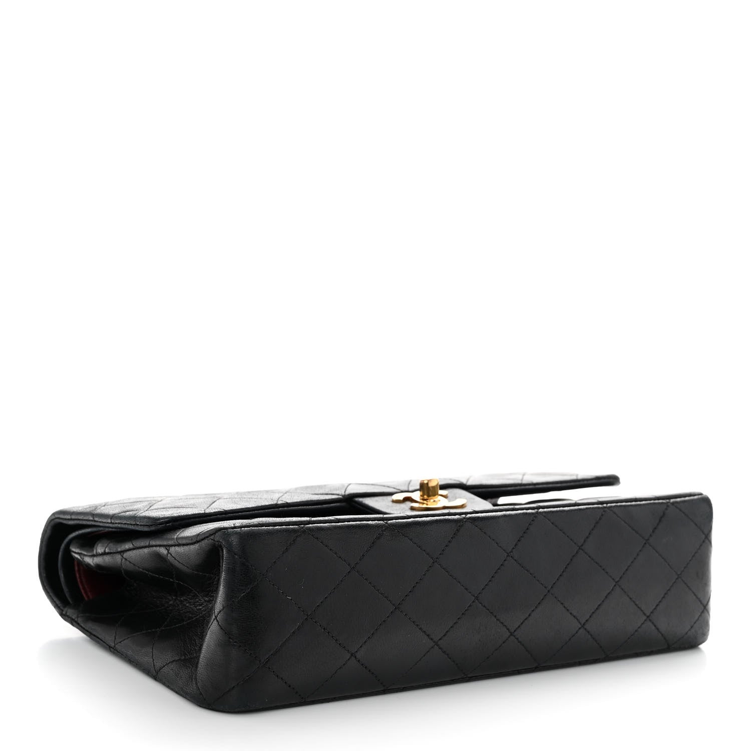 Chanel Lambskin Quilted Medium Double Flap Black 4 of 11