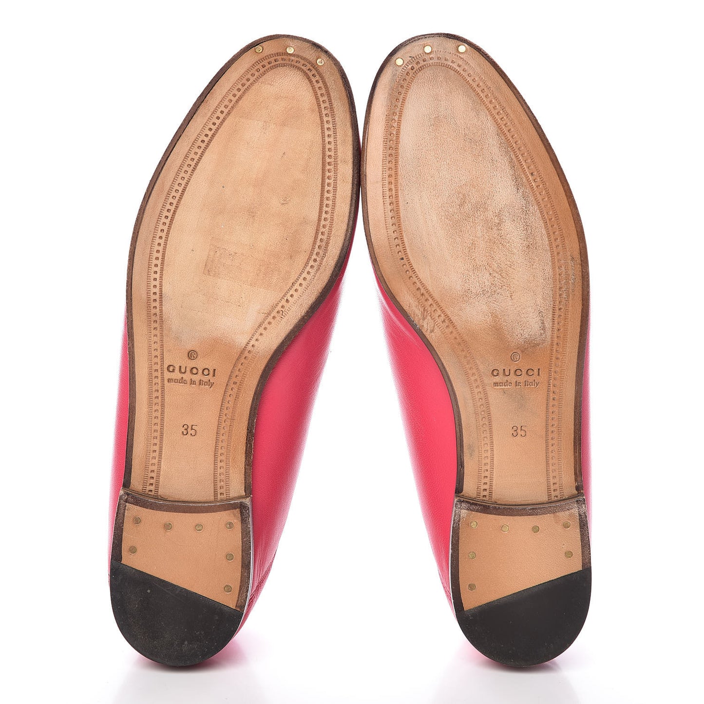 Lambskin Womens Brixton Horsebit Loafers 35 Hot Pink