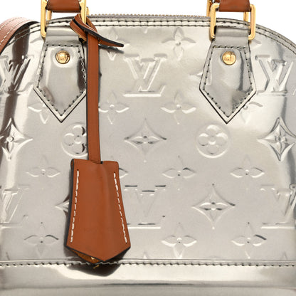 Louis Vuitton Vernis Alma BB Gris Metal 8 of 12