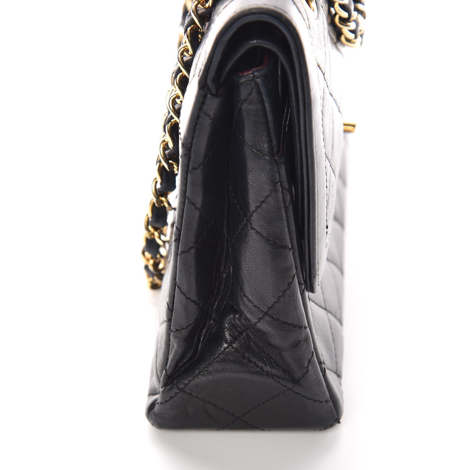 Chanel Lambskin Quilted Medium Double Flap Black 14 of 14