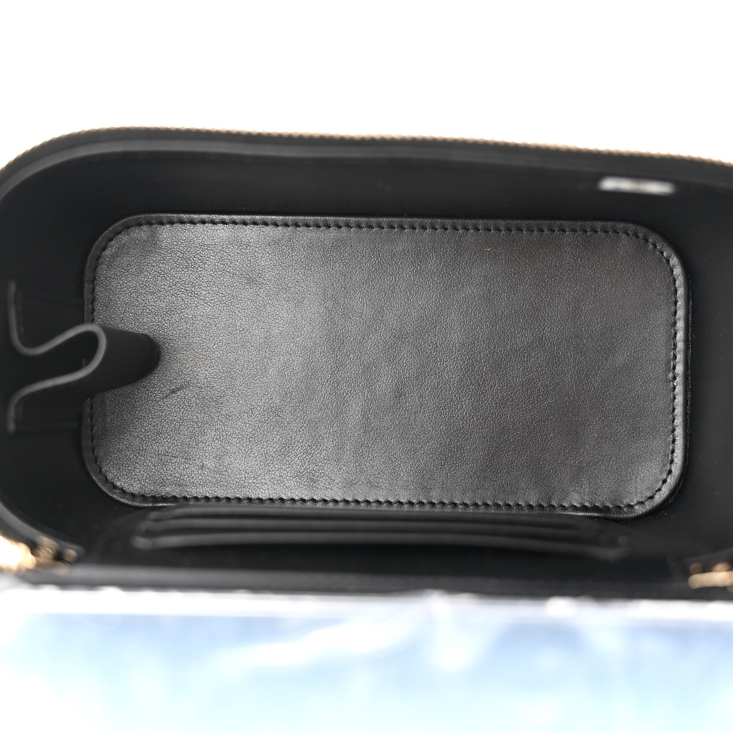 Chanel Caviar Quilted Enamel Coco Casino Small Vanity Case With Chain Black 5 of 10