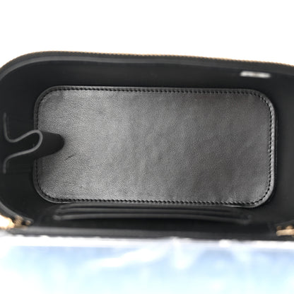 Chanel Caviar Quilted Enamel Coco Casino Small Vanity Case With Chain Black 5 of 10