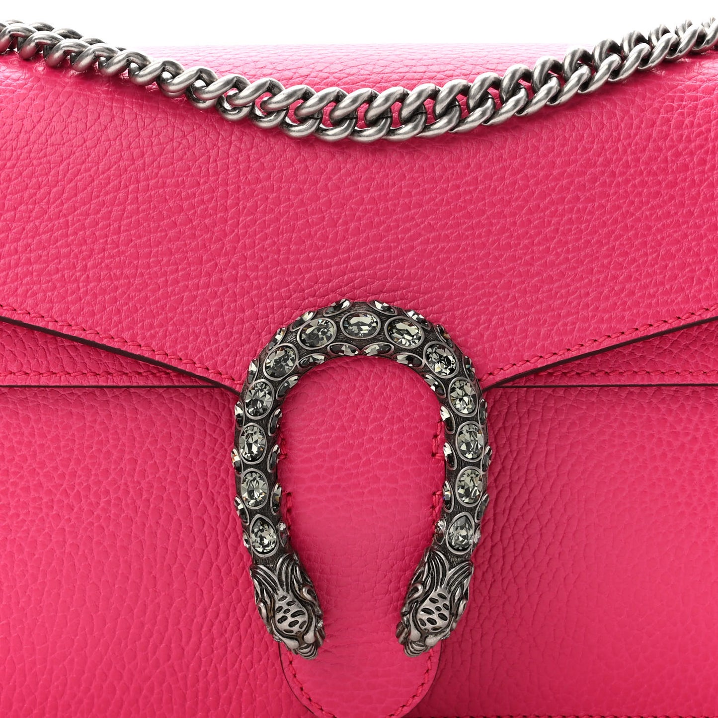 Dollar Calfskin Small Dionysus Shoulder Bag Box Pink