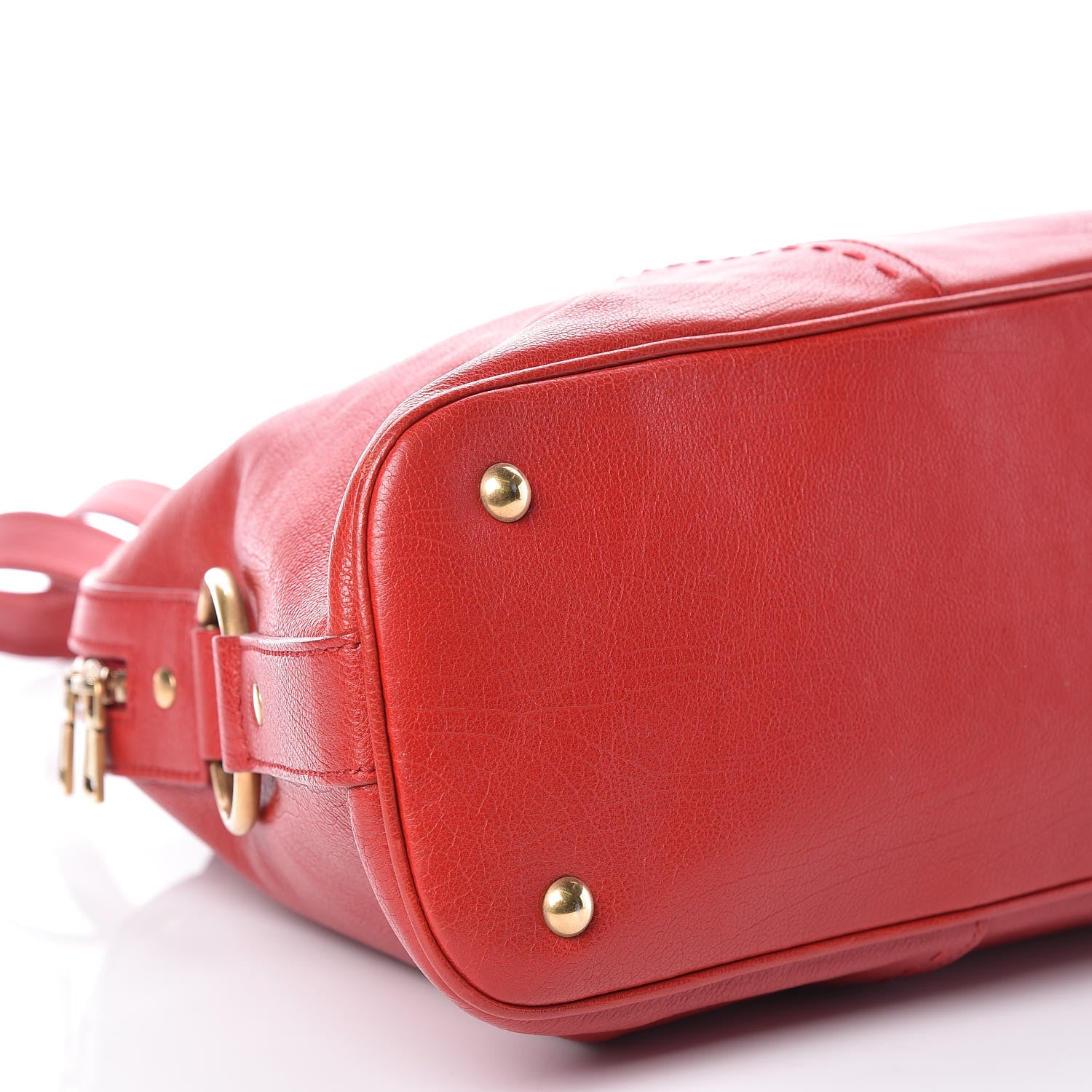 Saint Laurent Calfskin Large Muse Red 8 of 9