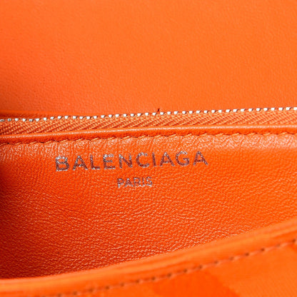 Balenciaga Nylon Jacquard Diagonal Logo S BB Round Shoulder Bag Orange Sanguine 6 of 9