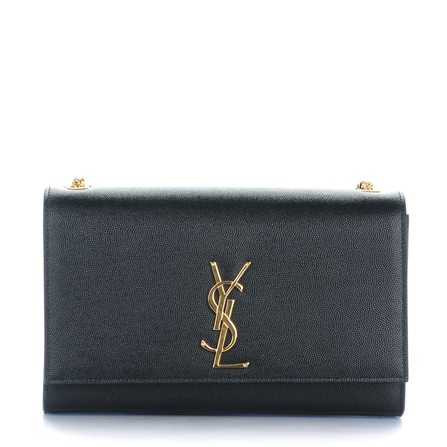 Grain De Poudre Medium Classic Monogram Satchel Black