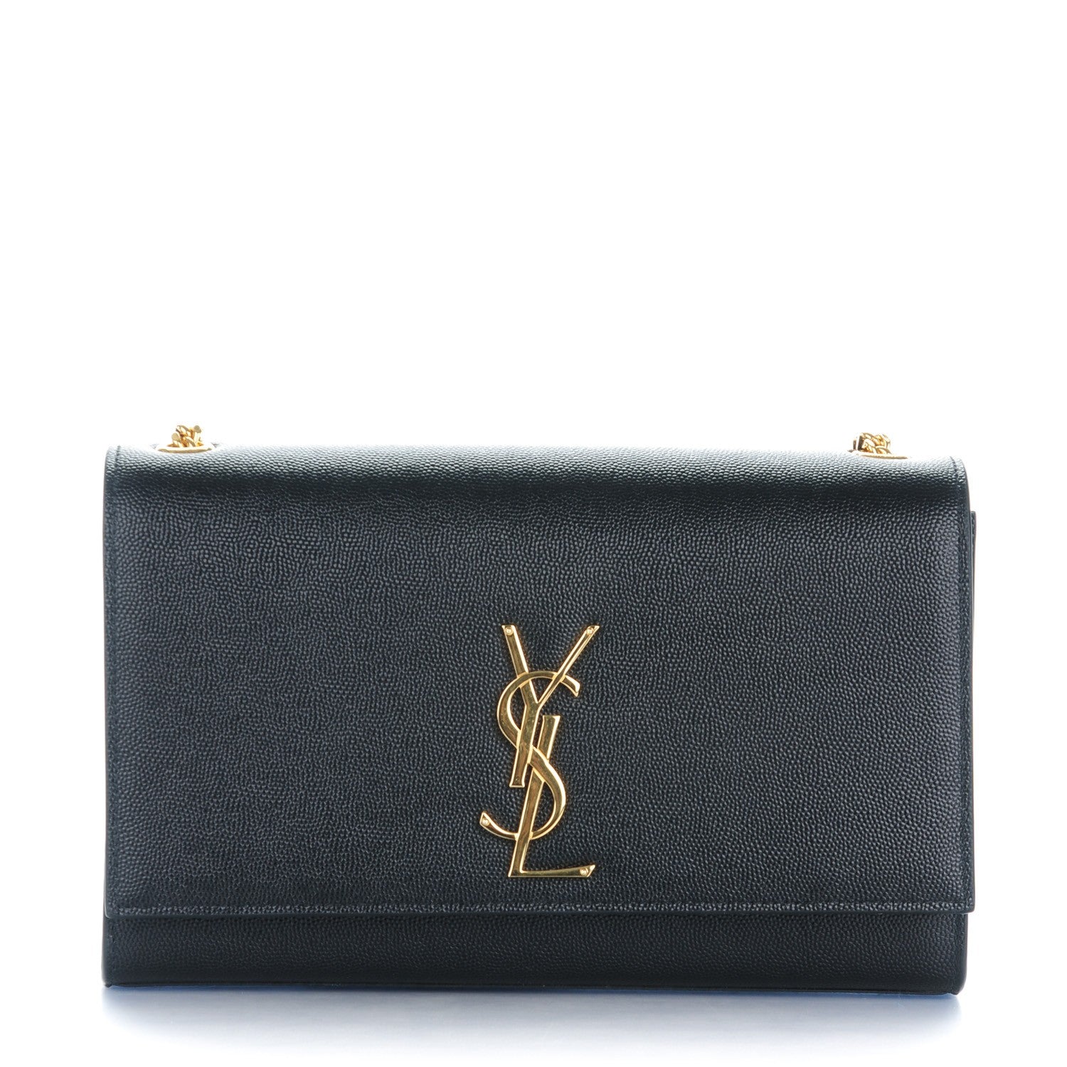 Saint Laurent Grain De Poudre Medium Classic Monogram Satchel Black 1 of 7