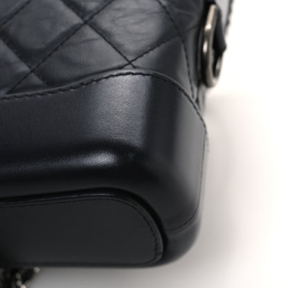 Chanel Aged Calfskin Quilted Small Gabrielle Hobo Dark Grey 12 of 12