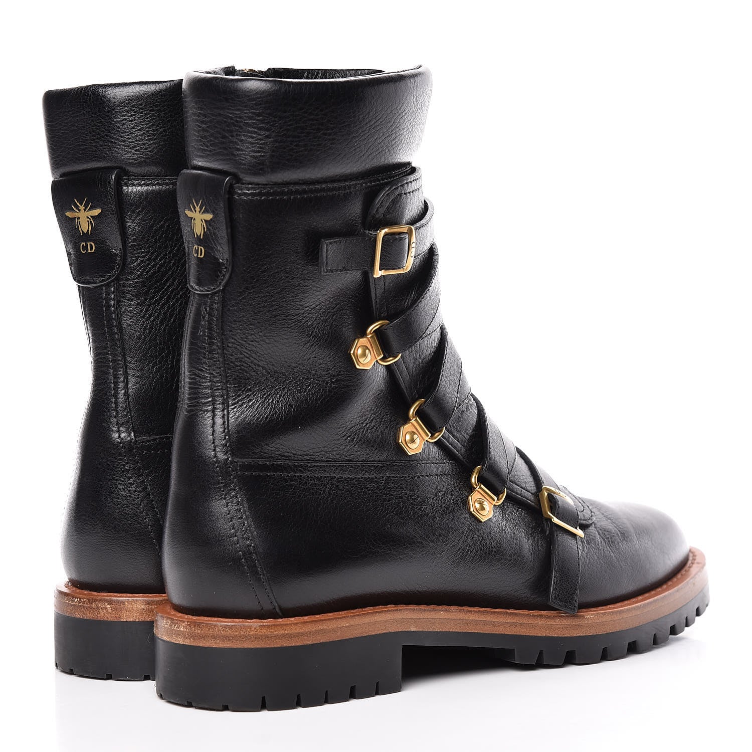 Christian Dior Shiny Calfskin Wildior Low Boot 38 Black 4 of 15
