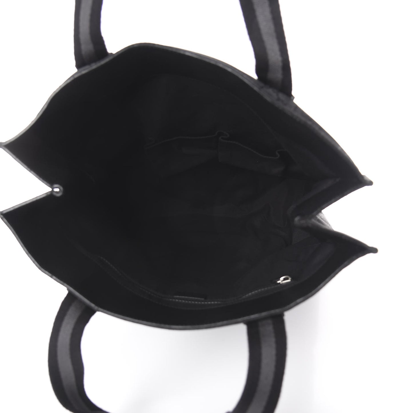 Nylon Monogram Vertical Tote Black