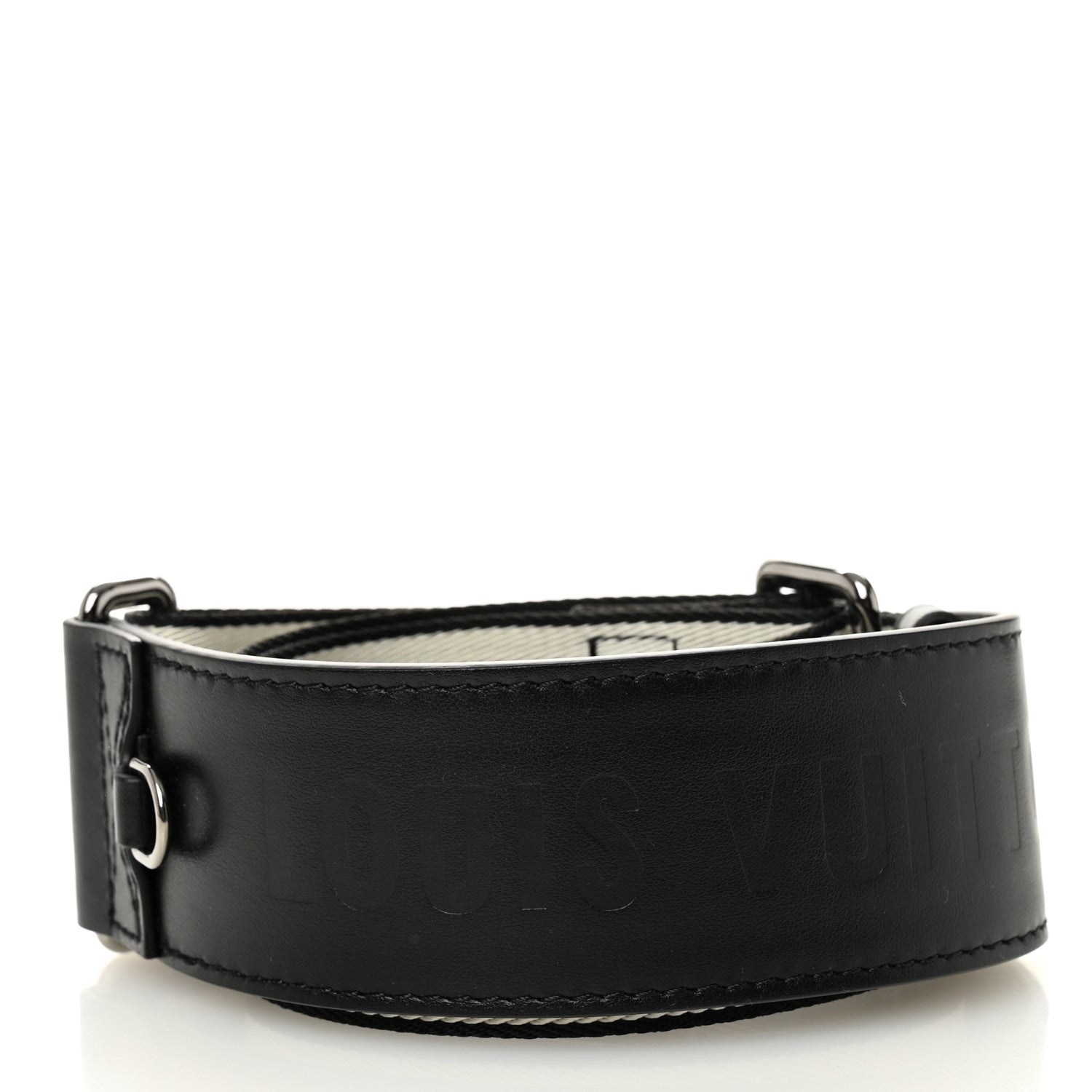 Louis Vuitton Nylon Jacquard Sporty Bandouliere Shoulder Strap Black 2 of 5