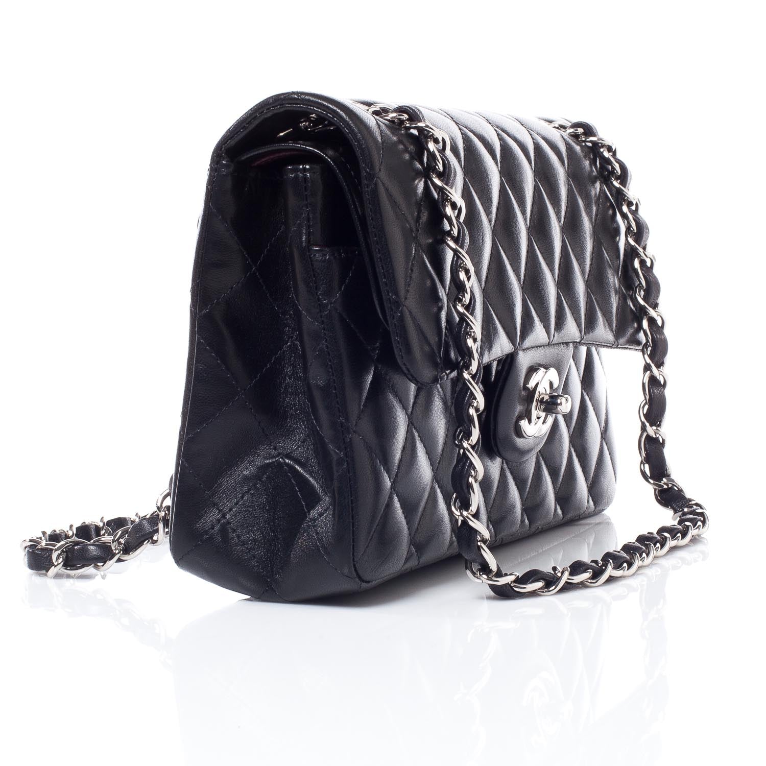 Chanel Lambskin Quilted New Mini Flap Black 4 of 9