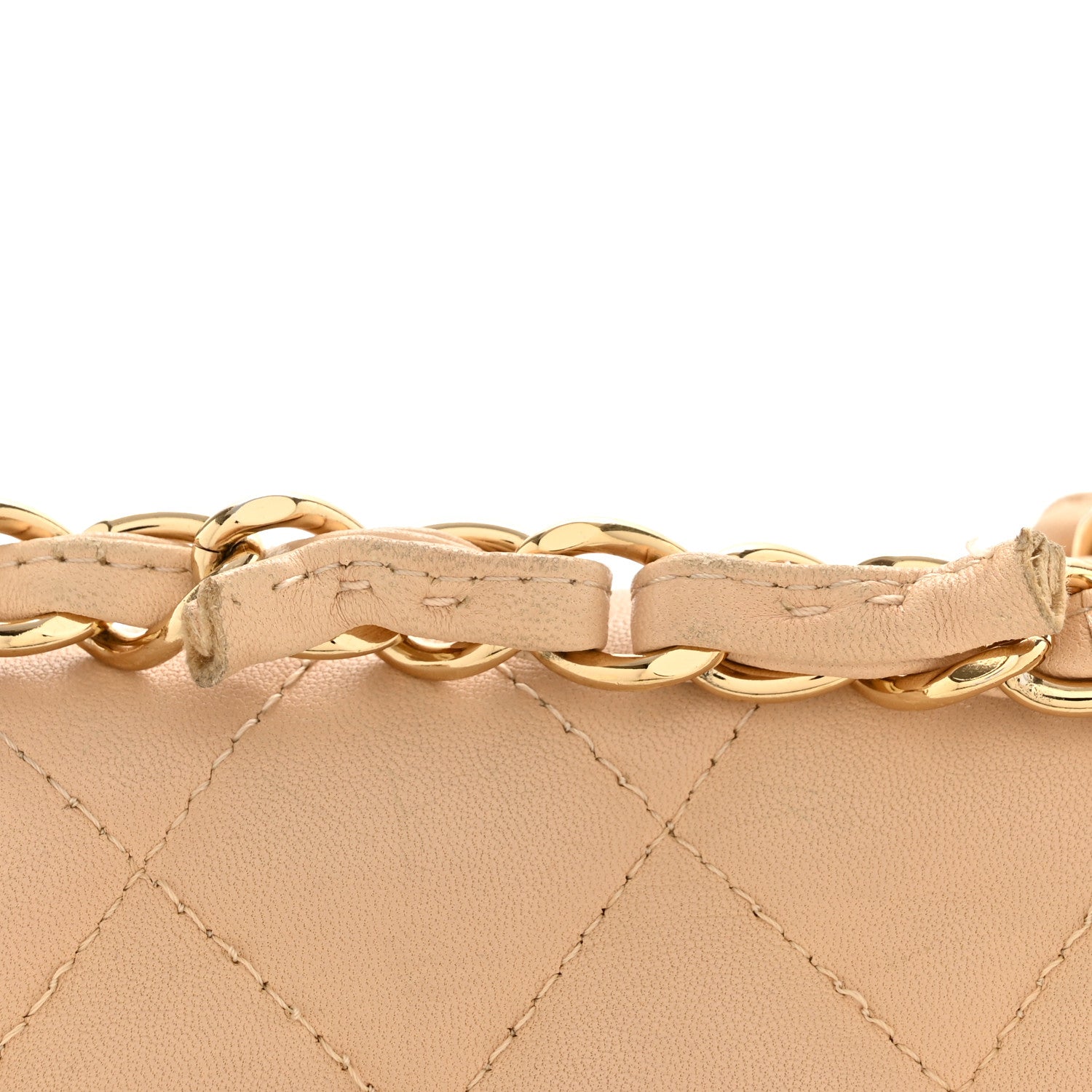 Chanel Lambskin Quilted Jumbo Single Flap Beige 12 of 14