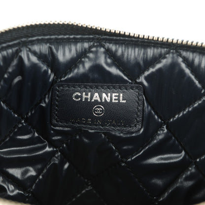 Chanel Denim Large Deauville Pouch Dark Blue 6 of 7