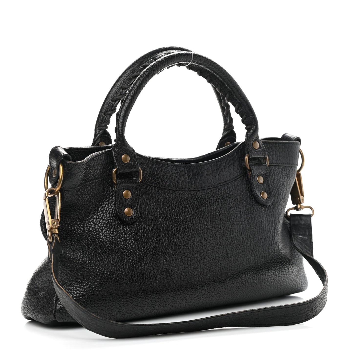 Pebbled Caribou Classic Hardware First Black