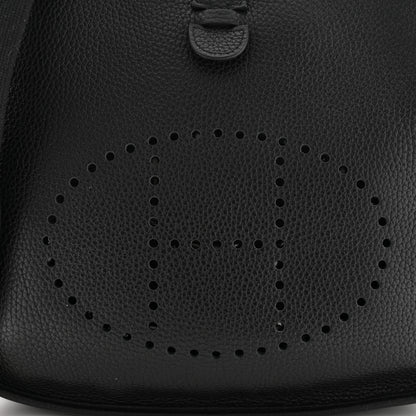Hermes Taurillon Clemence Evelyne III PM Black 7 of 8
