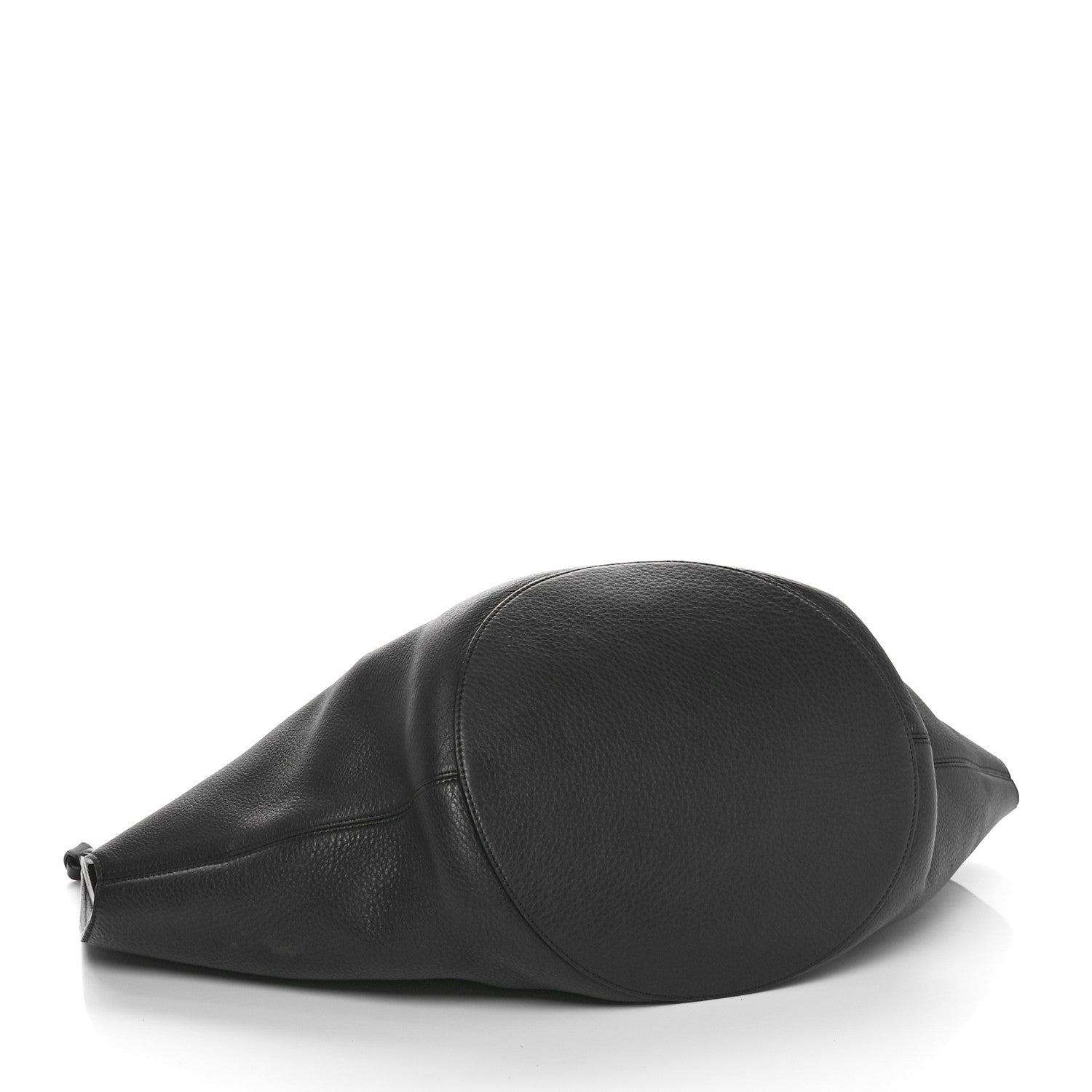 Khaite Pebbled Sport Calfskin Medium Lotus Tote Black 5 of 10