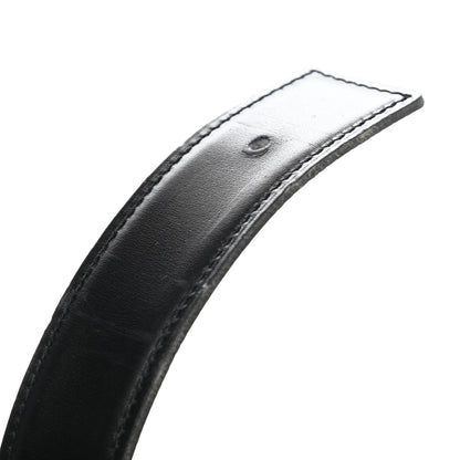 Hermes Box Courchevel 32mm Belt Strap 78 Black Blue Jean 8 of 10