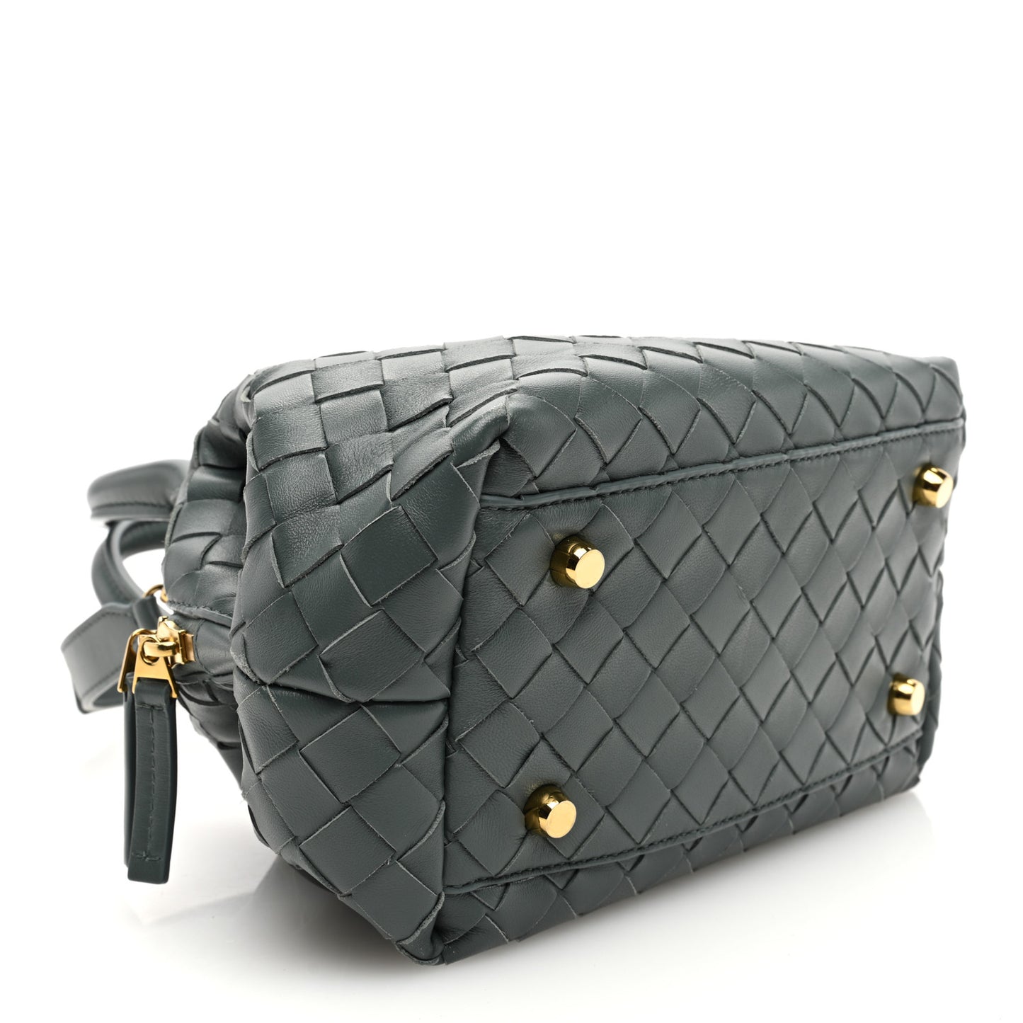 Nappa Intrecciato Mini Bauletto Slate