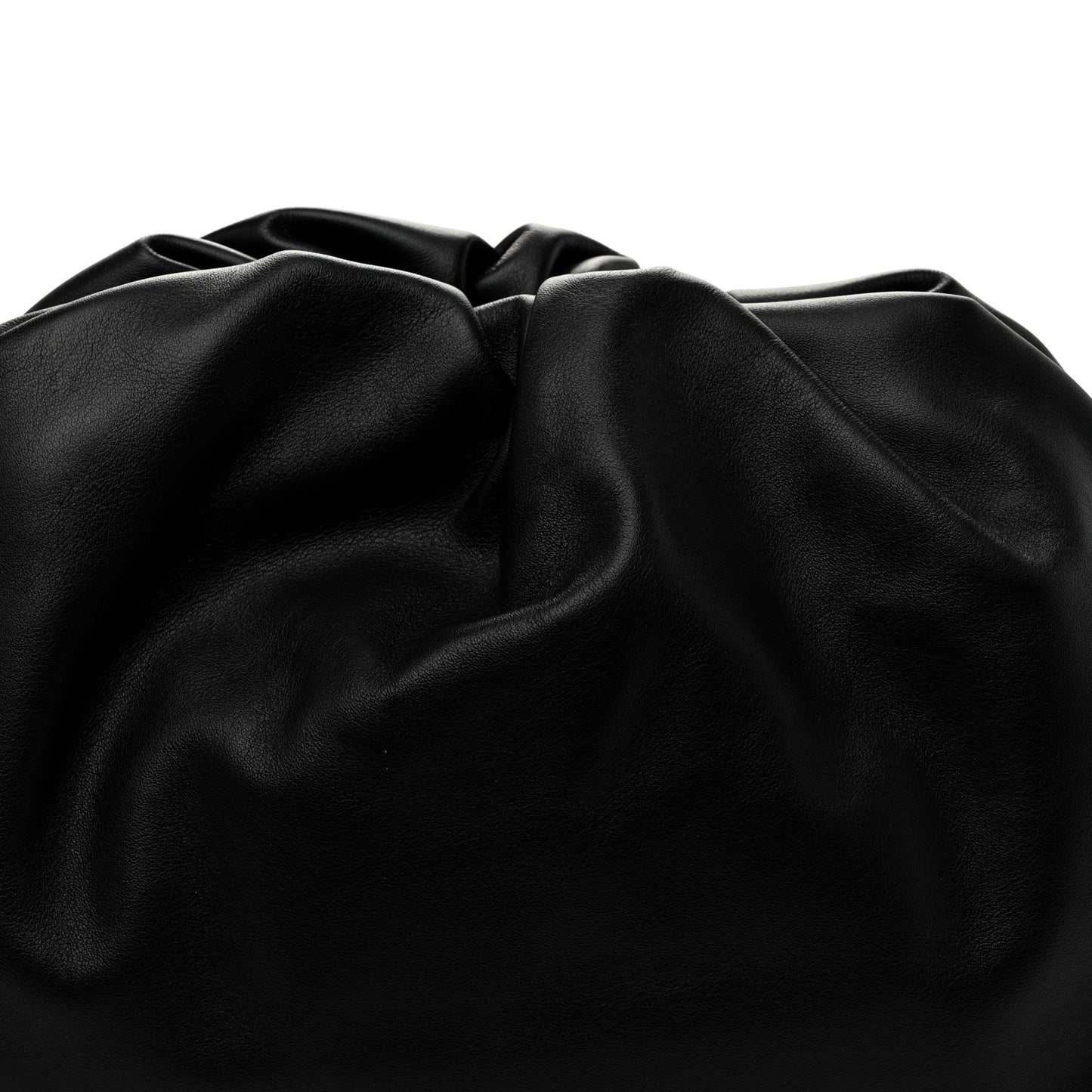 Smooth Butter Calf The Pouch Oversized Clutch Black