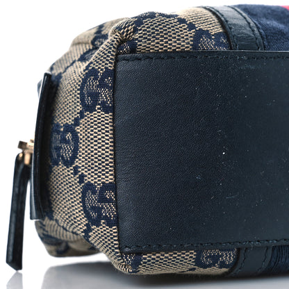 Gucci Monogram Web Small Cosmetic Case Navy 8 of 10