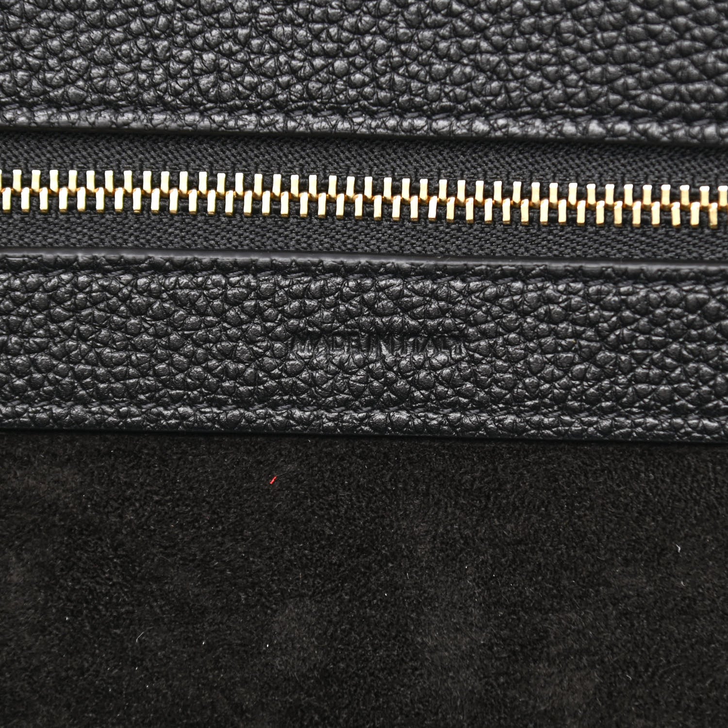 Celine Soft Grained Calfskin Small Belt Cabas Phantom Black 7 of 11