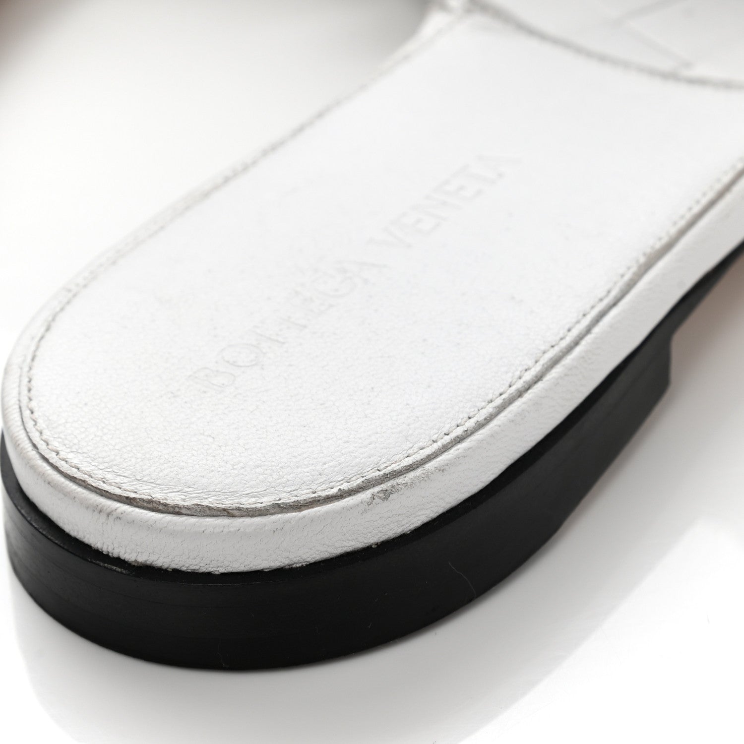 Bottega Veneta Nappa Maxi Intrecciato Lido Flat Sandals 39.5 Optic White 7 of 13