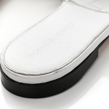 Bottega Veneta Nappa Maxi Intrecciato Lido Flat Sandals 39.5 Optic White 7 of 13
