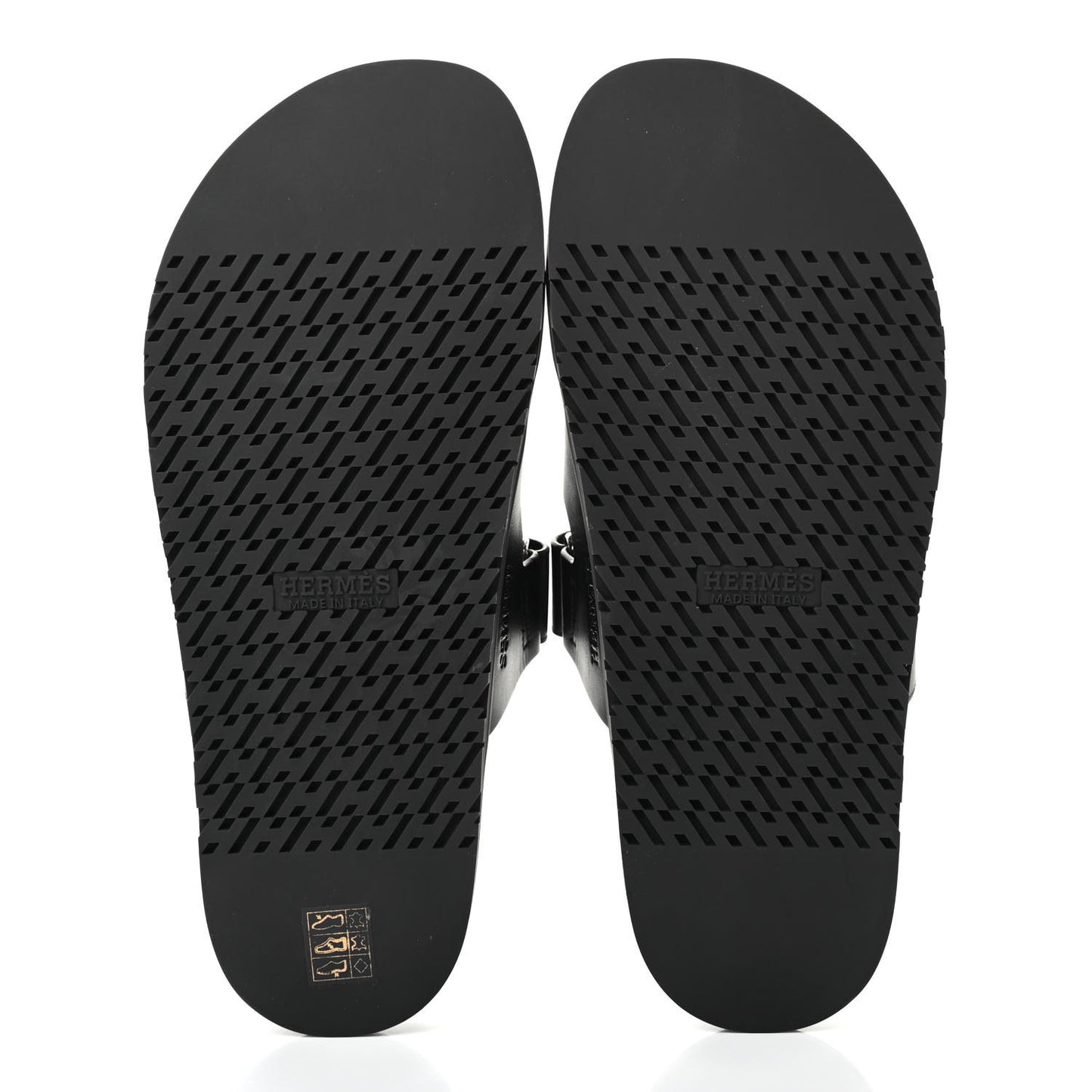 Calfskin Mens Chypre Sandals 43.5 Black