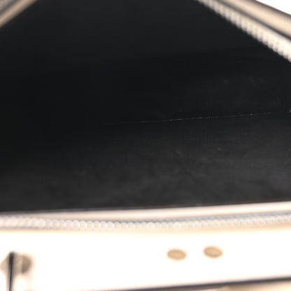 Fendi X SARAH COLEMAN Nappa FF Fish Eye Embossed Mini Peekaboo I SEE U Satchel White Ice 6 of 12
