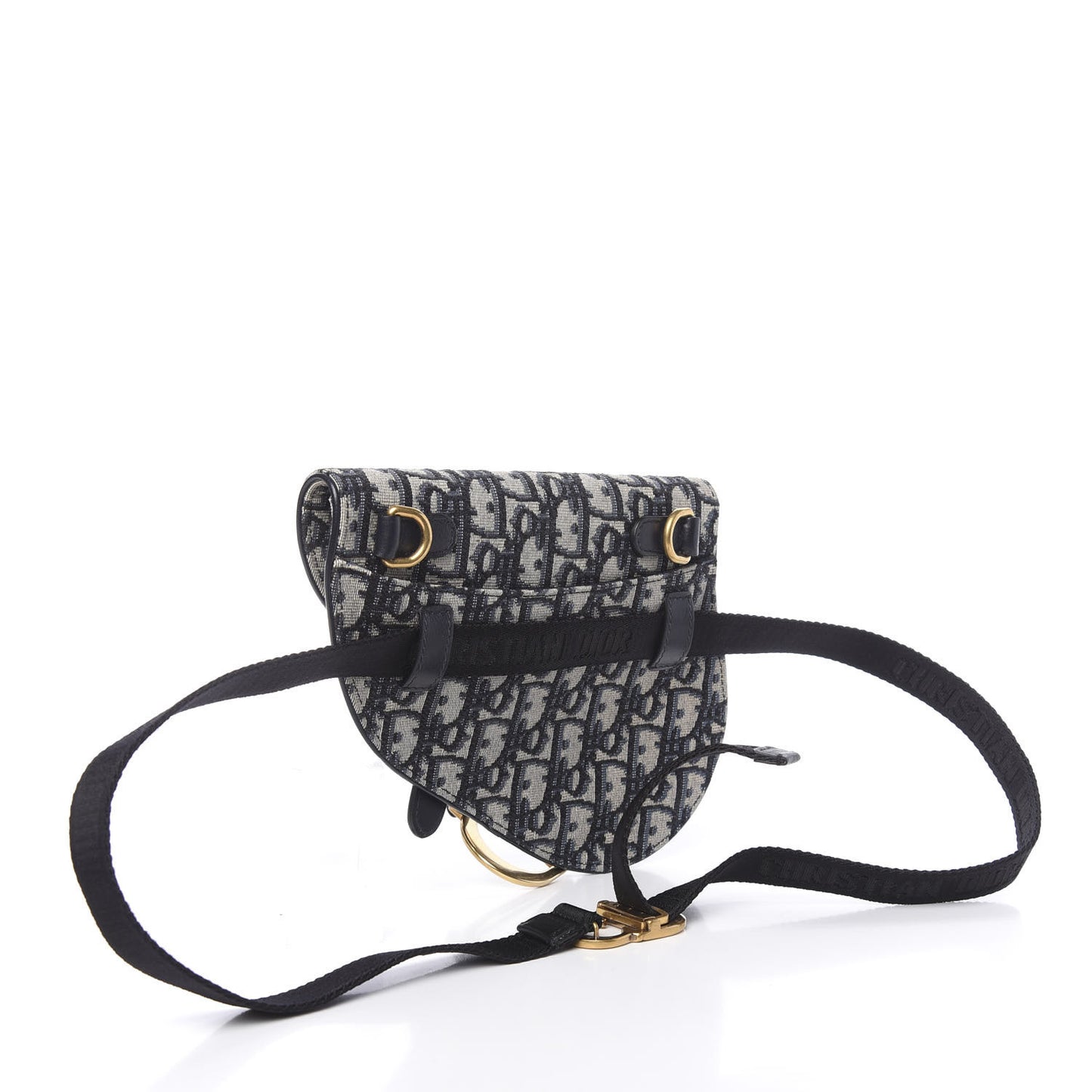 Oblique Saddle Belt Bag Blue