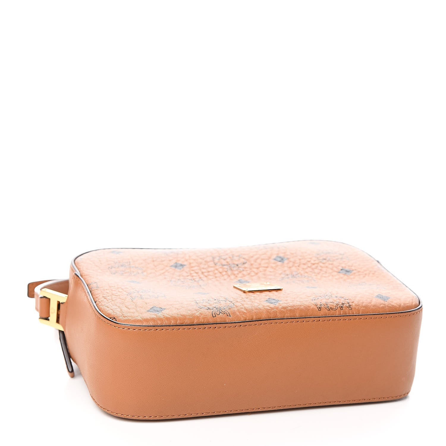 MCM Visetos Camera Crossbody Bag Cognac 4 of 9