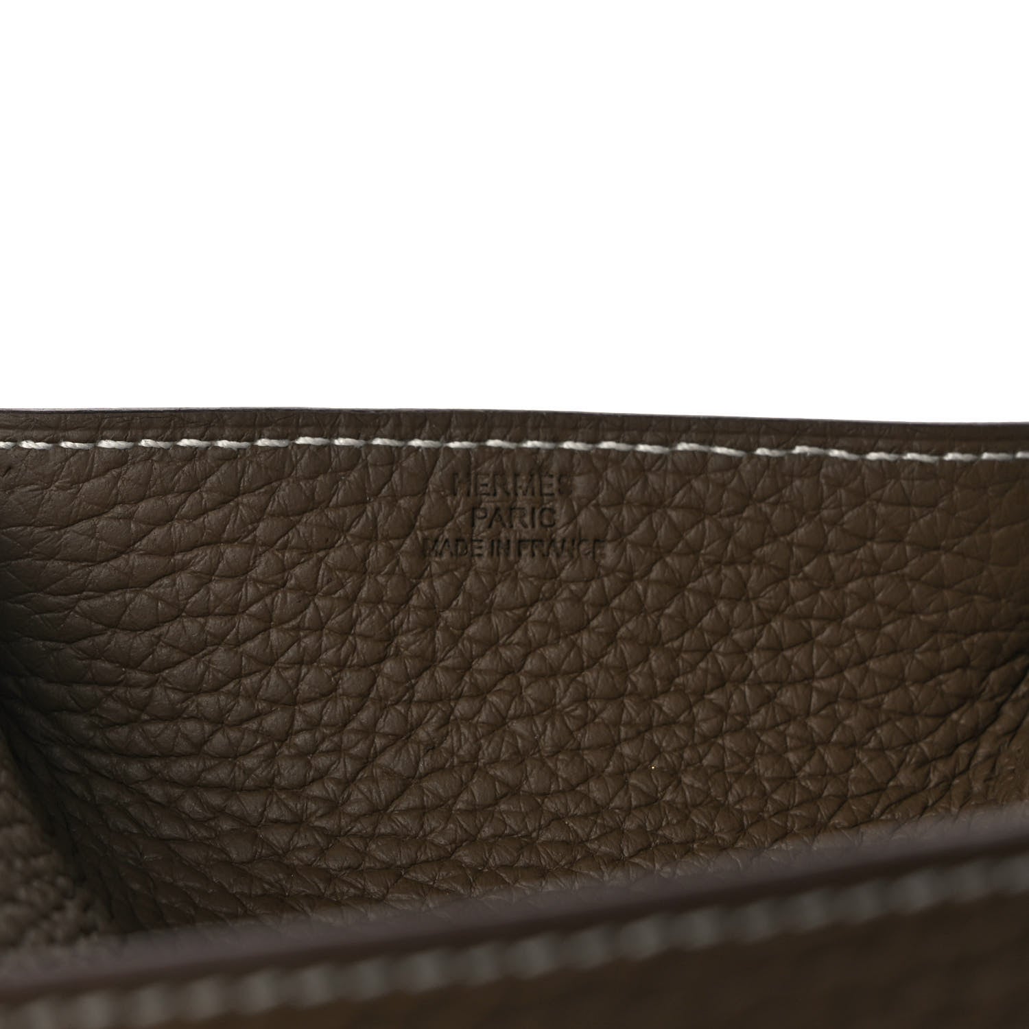 Hermes Taurillon Clemence Mini Mises et Relances Change Tray Etoupe 4 of 5