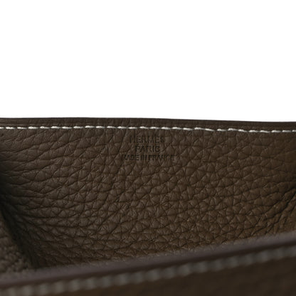 Hermes Taurillon Clemence Mini Mises et Relances Change Tray Etoupe 4 of 5