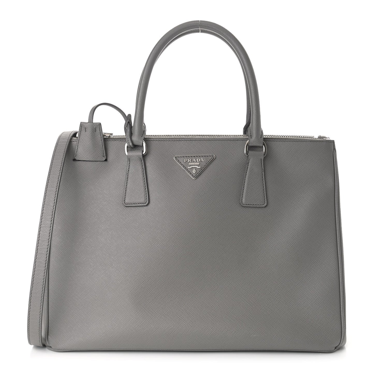 Saffiano Medium Galleria Double Zip Tote Marmo