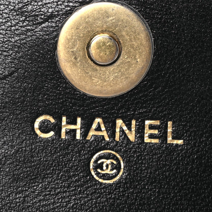 Chanel Lambskin Quilted Pearl Crush Waist Bag Black 6 of 14
