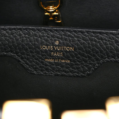 Louis Vuitton Taurillon Mechanical Flowers Smile Capucines PM Black 6 of 9