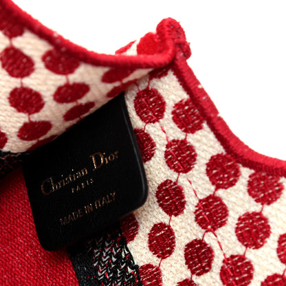 Christian Dior Canvas DiorAmour Dots Mini Book Tote Red 7 of 9