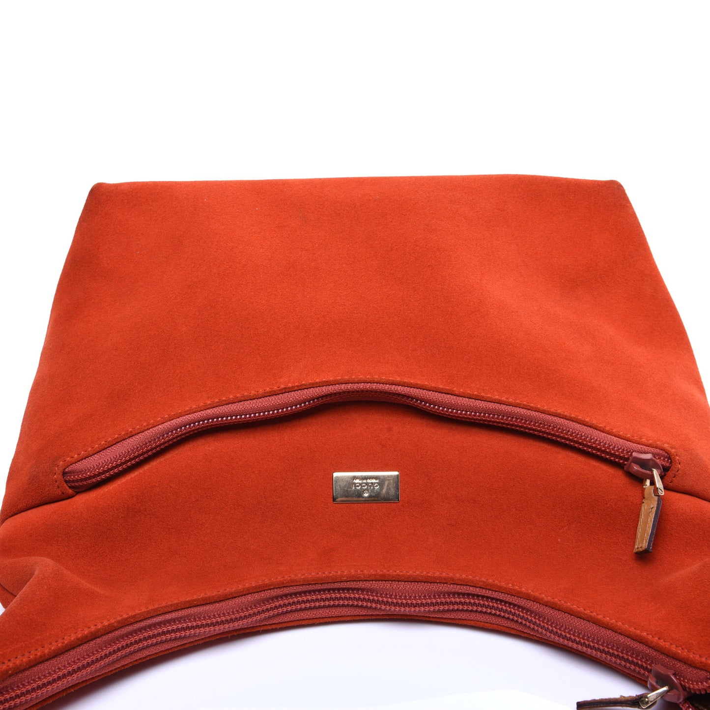 Suede Small Hobo Orange