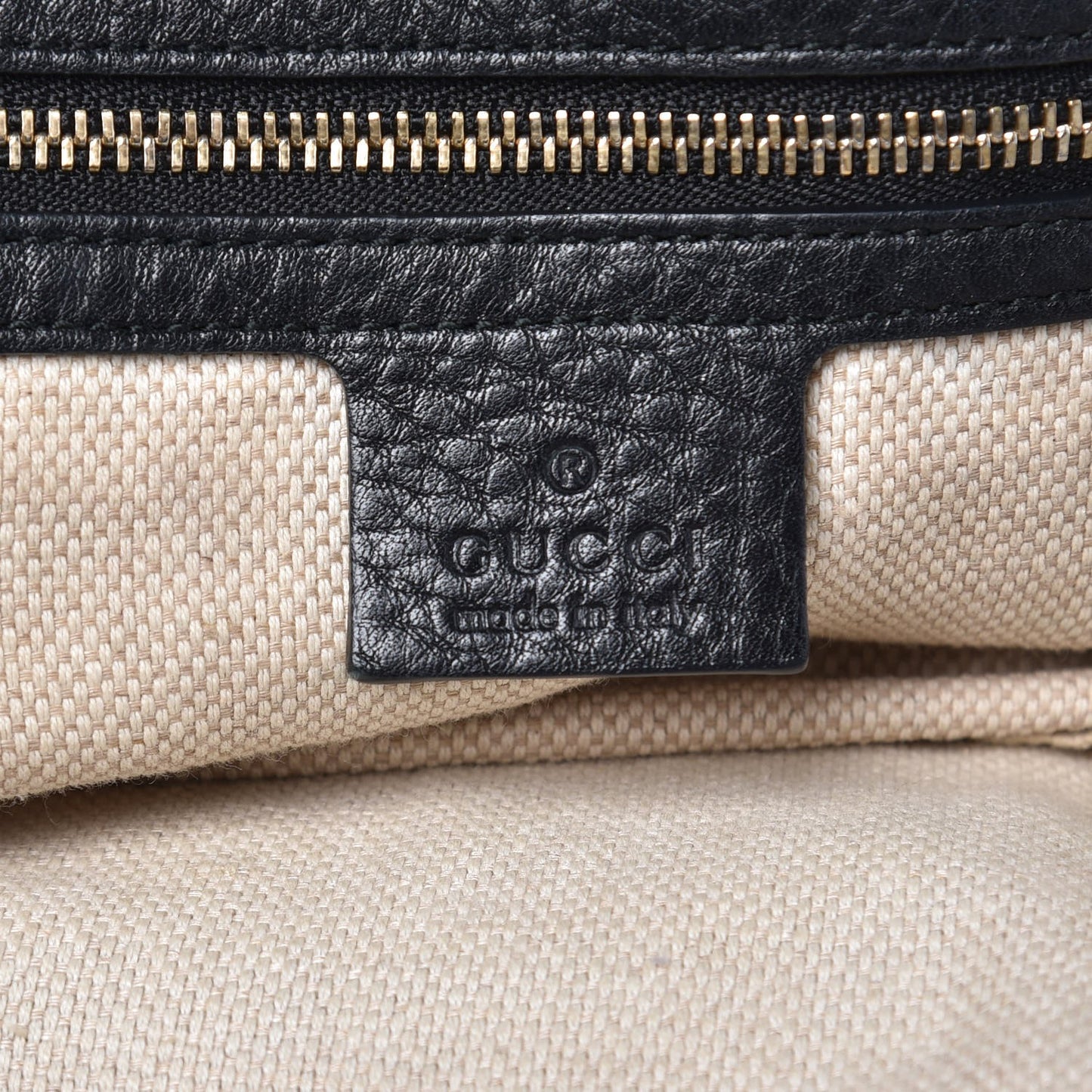Pebbled Calfskin Medium Soho Shoulder Bag Black